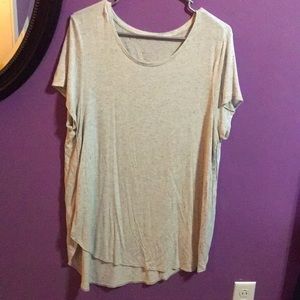 White/grey short sleeve shirt